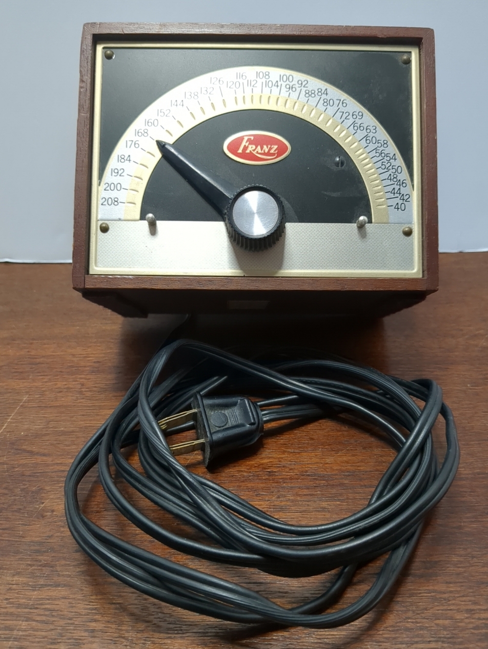 Vintage Franz Electric Metronome LM-5 With Solid Mahogany Case, Tested Works
